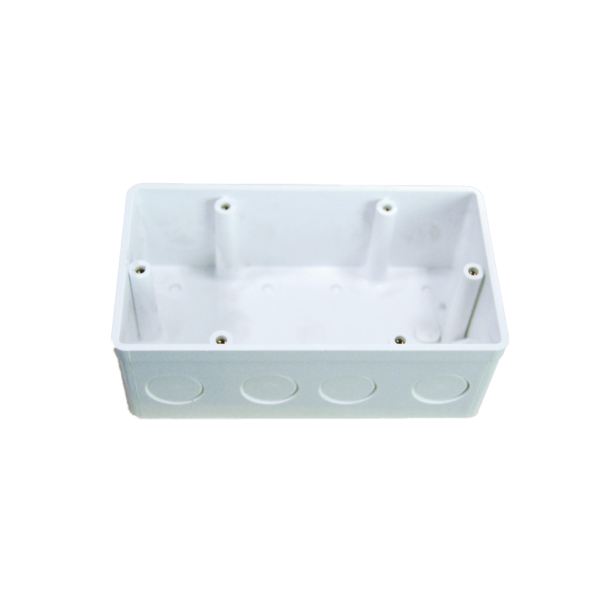 Hộp đế nhựa vuông đôi kiểu Anh KT135x75x50mm mã A157V2 A157V2 MPE