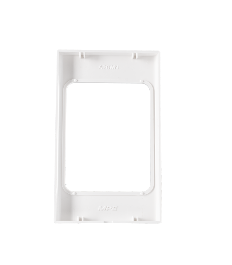 Mặt viền đơn màu trắng KT120x71.5mm mã A20-WN A20-WN MPE