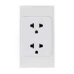 Ổ cắm đôi 3 chấu đế liền 16A. KT120x70mm mã A20UES2N A20UES2N MPE