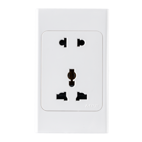Ổ cắm đa năng + Ổ cắm đơn 16A KT120x70mm mã A20US2MN A20US2MN MPE