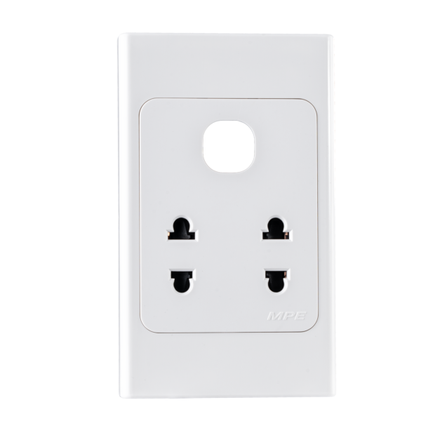 Ổ cắm đôi 2 chấu 16A + 1 Lỗ mã A20US2XN A20US2XN MPE