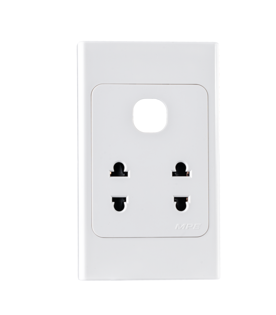 Ổ cắm đôi 2 chấu 16A + 1 Lỗ mã A20US2XN A20US2XN MPE