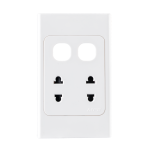Ổ cắm đôi 2 chấu 16A + 2 Lỗ mã A20US2XXN A20US2XXN MPE