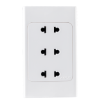 Ổ cắm ba 2 chấu đế liền 16A KT120x70mm mã A20US3N A20US3N MPE