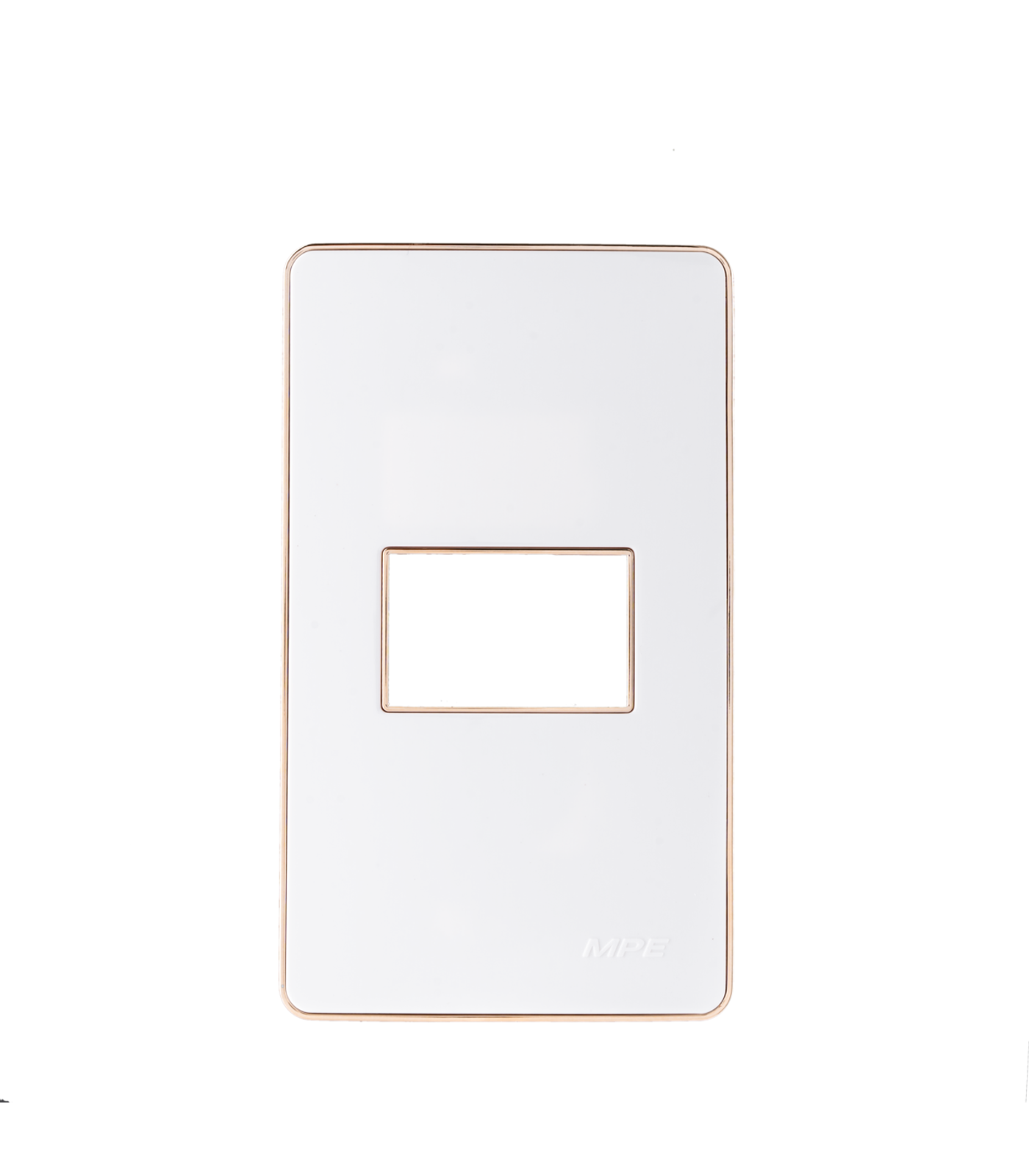 A601G-0-78 Mặt A60 dùng cho 1 thiết bị viền vàng KT120x70mm mã A601G A601G MPE