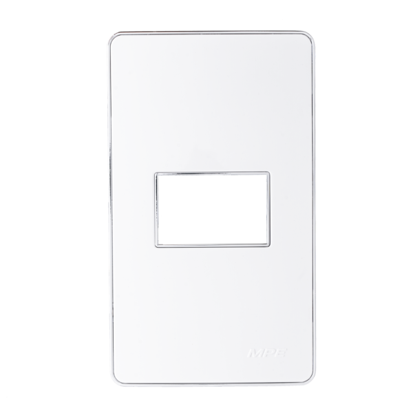 Mặt A60 dùng cho 1 thiết bị viền bạc KT120x70mm mã A601S A601S MPE