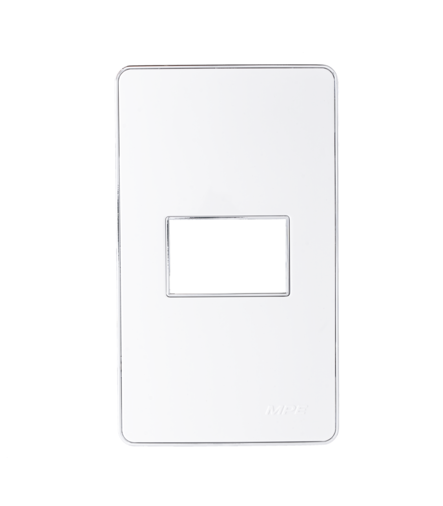 Mặt A60 dùng cho 1 thiết bị viền bạc KT120x70mm mã A601S A601S MPE