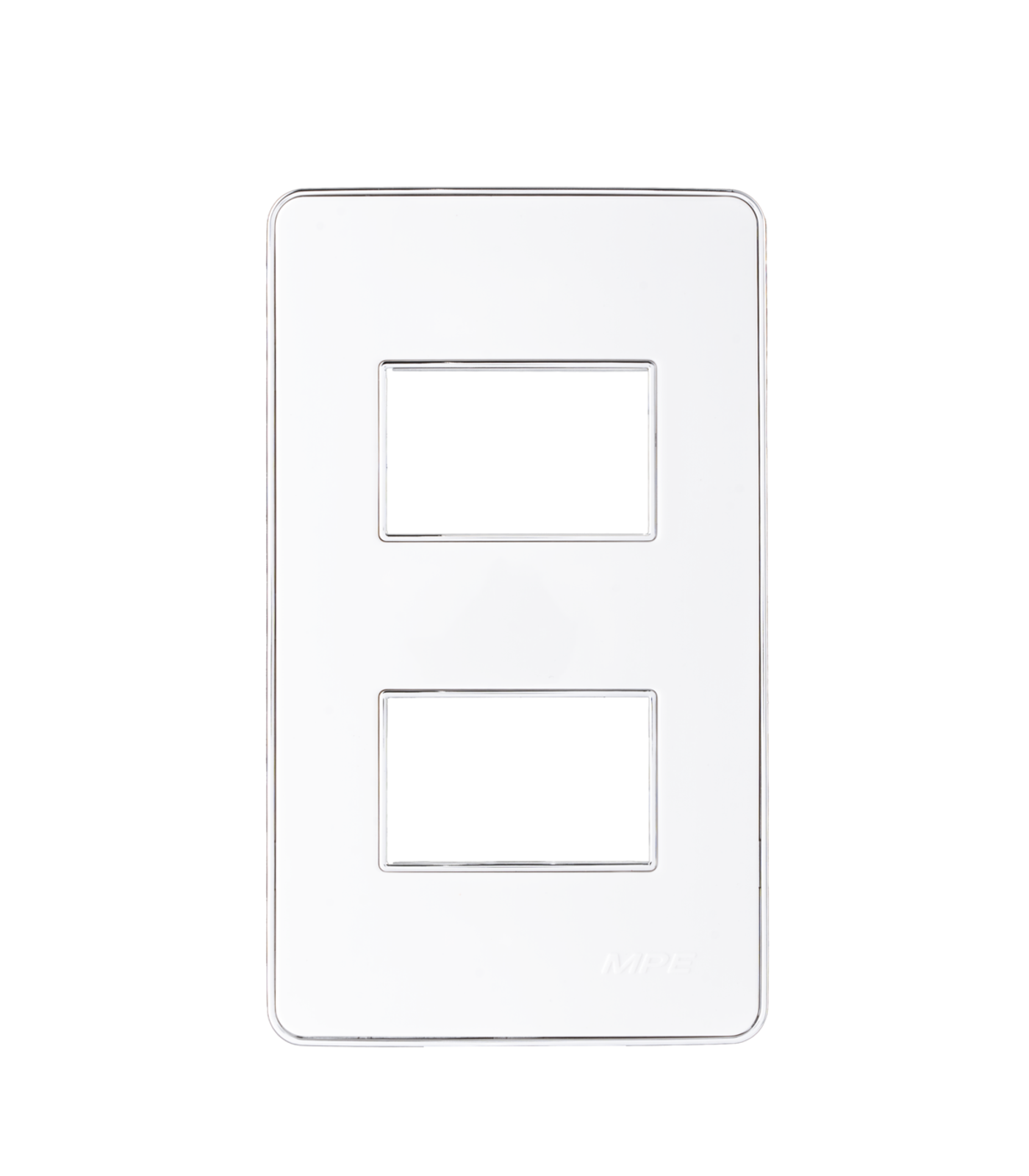 A602S-0-78 Mặt A60 dùng cho 2 thiết bị viền bạc KT120x70mm mã A602S A602S MPE