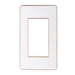 Mặt A60 dùng cho 3 thiết bị viền vàng KT120x70mm mã A603G A603G MPE