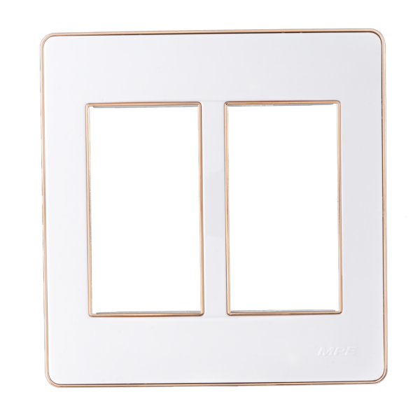 Mặt A60 dùng cho 4,5,6 thiết bị viền vàng KT116x120mm mã A60456G A60456G MPE