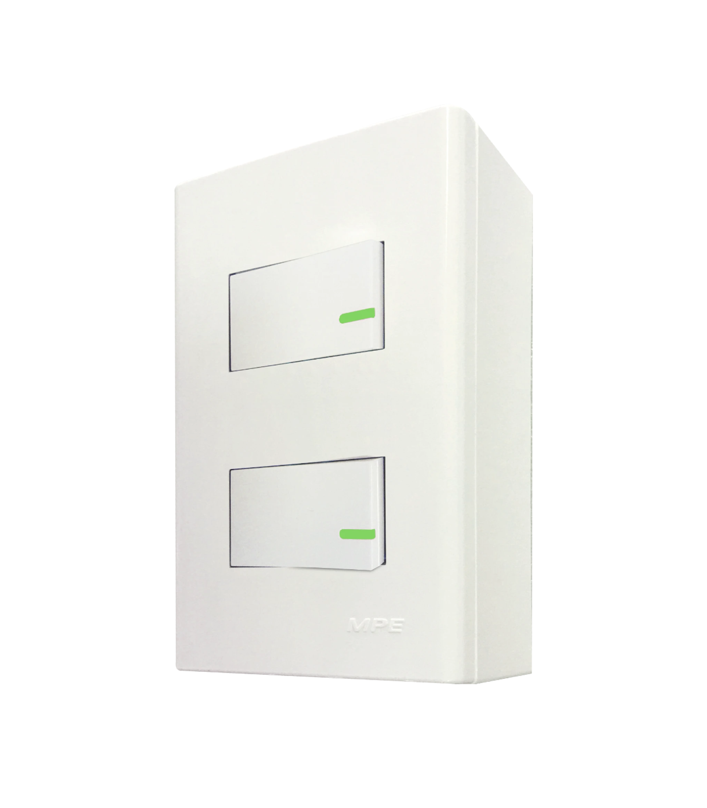 A60B12V-0-78 Bộ công tắc đơn 2 công tắc và đế nổi đơn mã A60B12V (Vặn vít A60B12V MPE