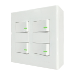 Bộ công tắc đôi 4 công tắc và đế nổi đôi mã A60B24N A60B24N MPE