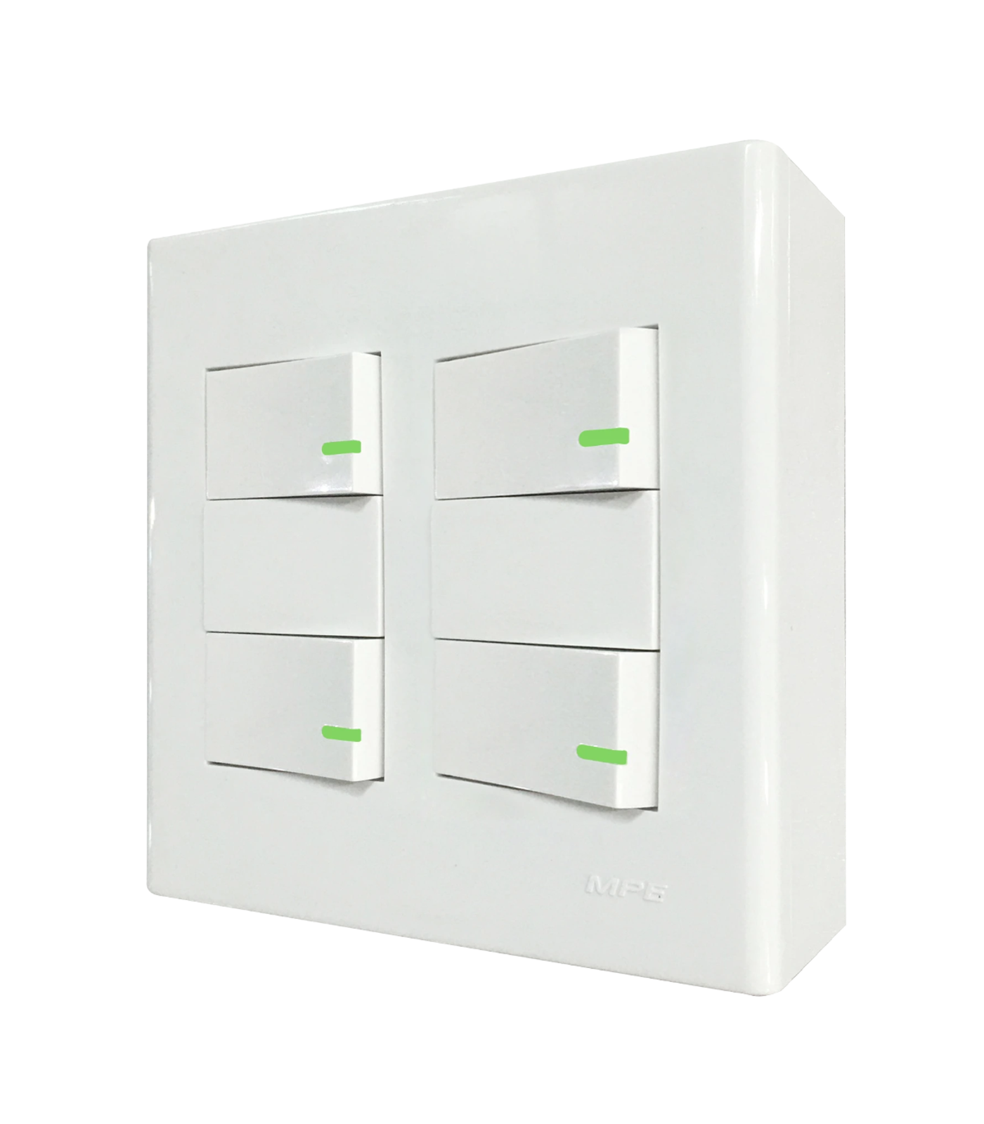 A60B24V-0-78 Bộ công tắc đôi 4 công tắc và đế nổi đôi mã A60B24V (Vặn vít A60B24V MPE