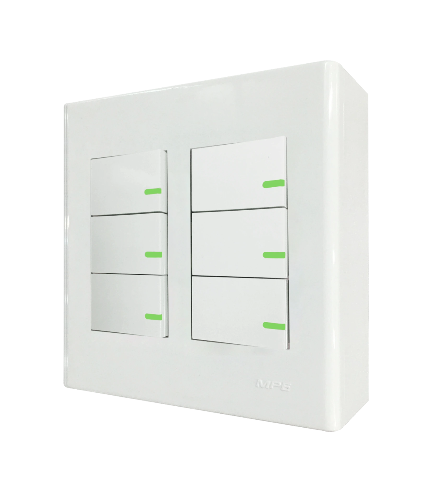 A60B26N-0-78 Bộ công tắc đôi 6 công tắc và đế nổi đôi mã A60B26N A60B26N MPE