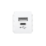 Ổ cắm sạc USB type A và type C, dòng điện DC 5V-3.1A mã A6USB-A/C A6USB-A/C MPE