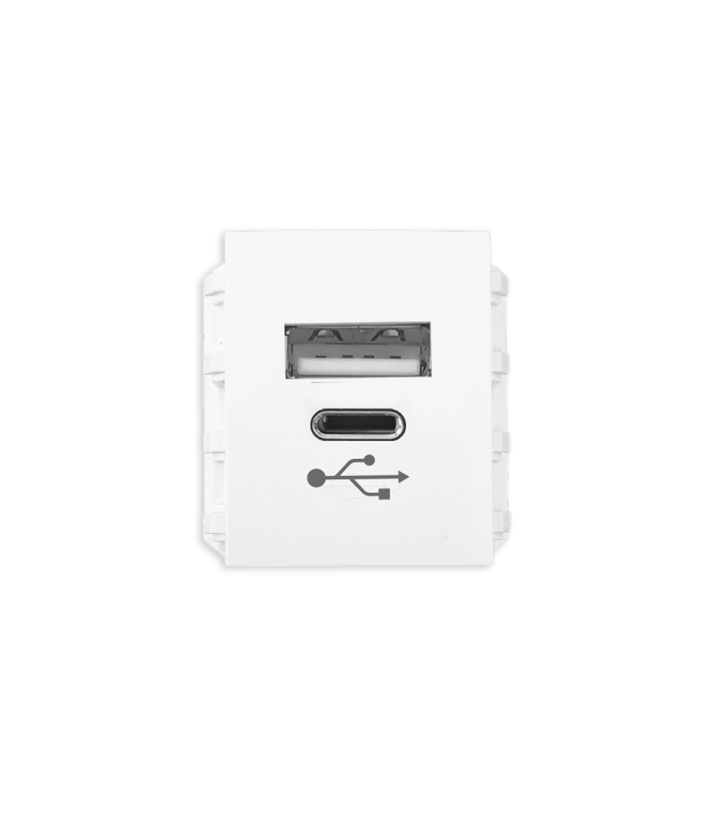 A6USB-A-C-0-78 Ổ cắm sạc USB type A và type C, dòng điện DC 5V-3.1A mã A6USB-A/C A6USB-A/C MPE