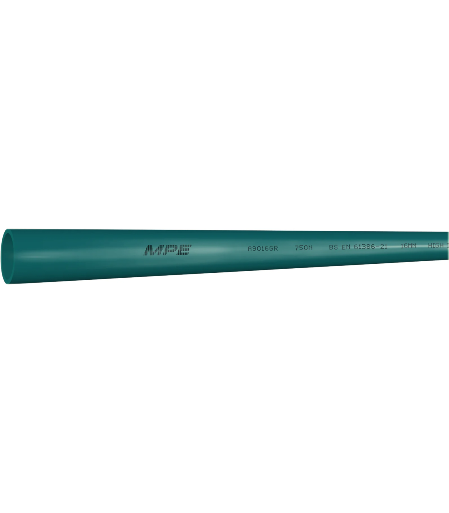 Ống Luồn Cứng Màu Xanh Lá 750N Phi 16mm Dài 2.920mm Mã A9016GR A9016GR MPE