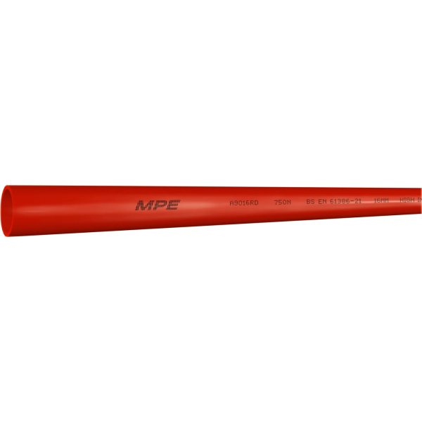 Ống Luồn Cứng Màu Đỏ 750N Phi 16mm Dài 2.920mm Mã A9016RD A9016RD MPE