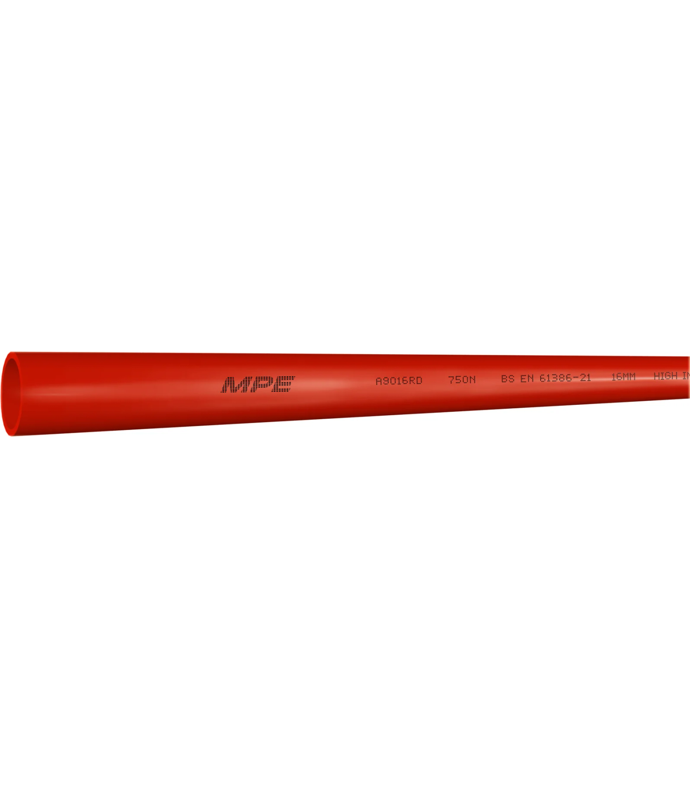 A9016RD-0-78 Ống Luồn Cứng Màu Đỏ 750N Phi 16mm Dài 2.920mm Mã A9016RD A9016RD MPE