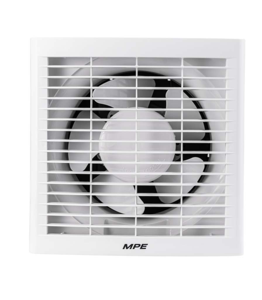 Quạt hút âm tường mô tơ bạc đạn, mặt vuông, đục lỗ tường 192mm mã AF2-150 AF2-150 MPE