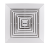Quạt hút âm trần mô tơ bạc đạn, mặt vuông, đục lỗ trần 230mm mã AFC2-250 AFC2-250 MPE