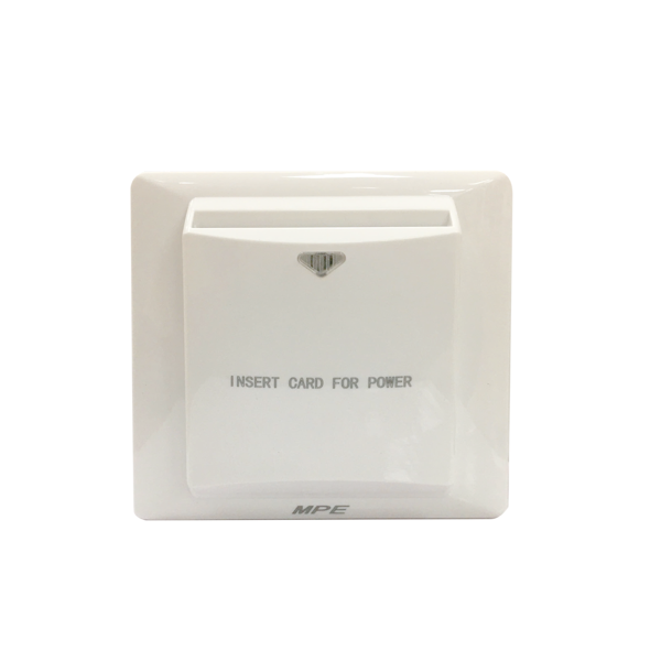 Bộ công tắc dùng thẻ 25A có thời gian chậm KT86x86mm mã BKT BKT MPE
