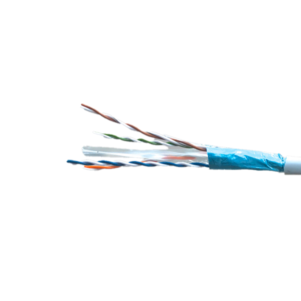 Cáp mạng FPT 4 đôi có giáp bạc và lõi nhựa chữ thập chống nhiễu mã CAT6E-4P CAT6E-4P MPE