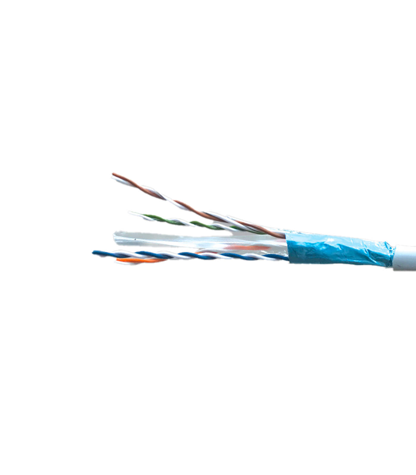 CAT6E-4P-0-78 Cáp mạng FPT 4 đôi có giáp bạc và lõi nhựa chữ thập chống nhiễu mã CAT6E-4P CAT6E-4P MPE
