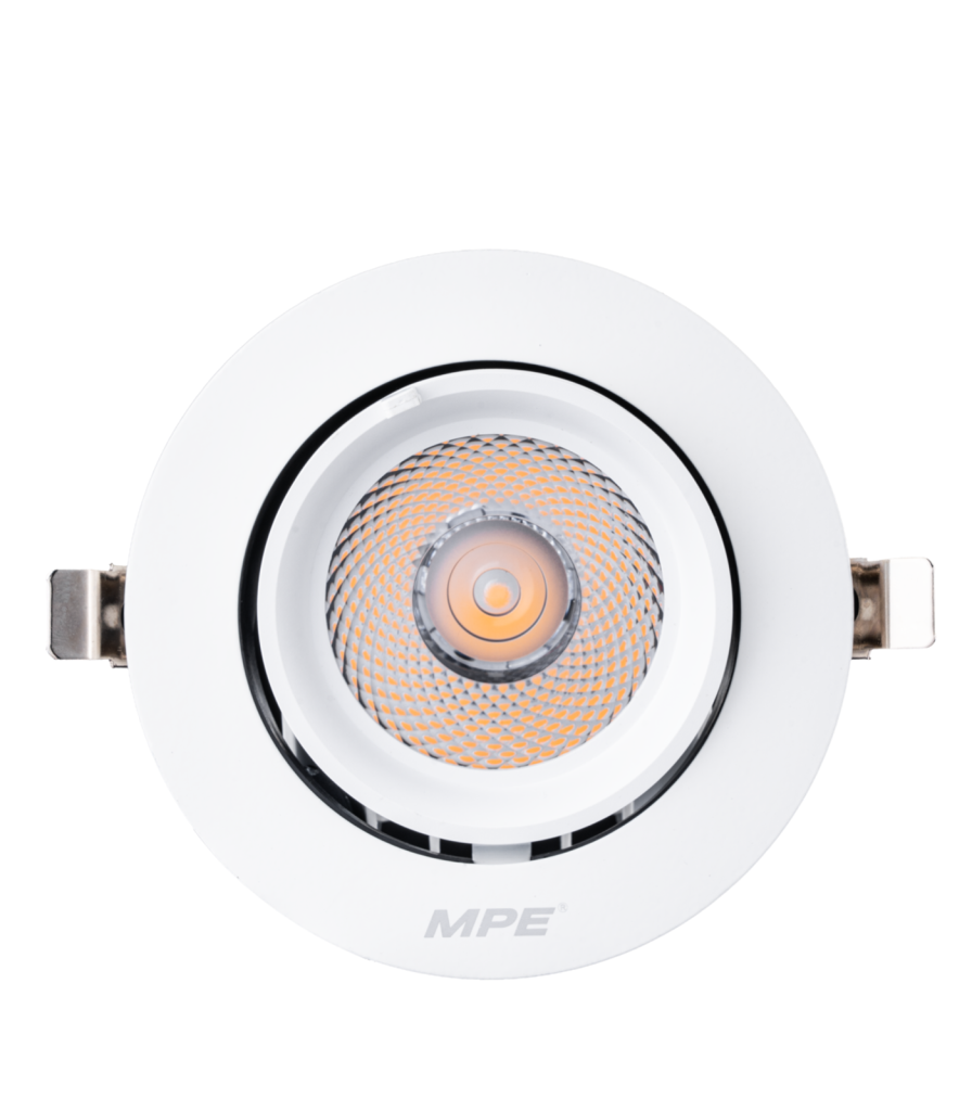 LED Downlight âm trần Chiếu điểm, Điều chỉnh hướng sáng 20W ánh sáng vàng DLA-20V DLA-20V MPE