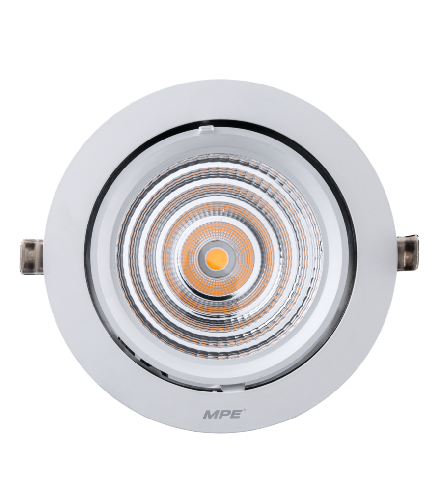 LED Downlight âm trần Chiếu điểm, Điều chỉnh hướng sáng 50W ánh sáng vàng DLA-50V DLA-50V MPE