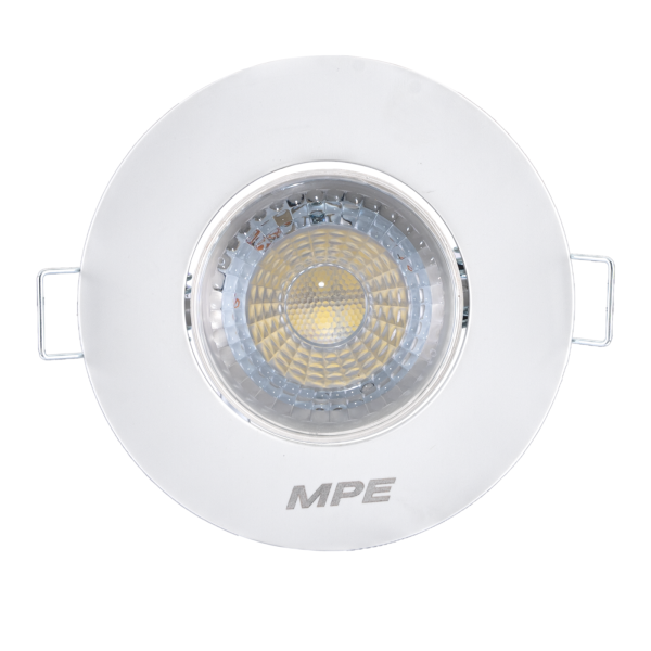 LED Downlight âm trần Chiếu điểm, Điều chỉnh hướng sáng, mặt tròn 3W ánh sáng trắng DLA2R-3T DLA2R-3T MPE