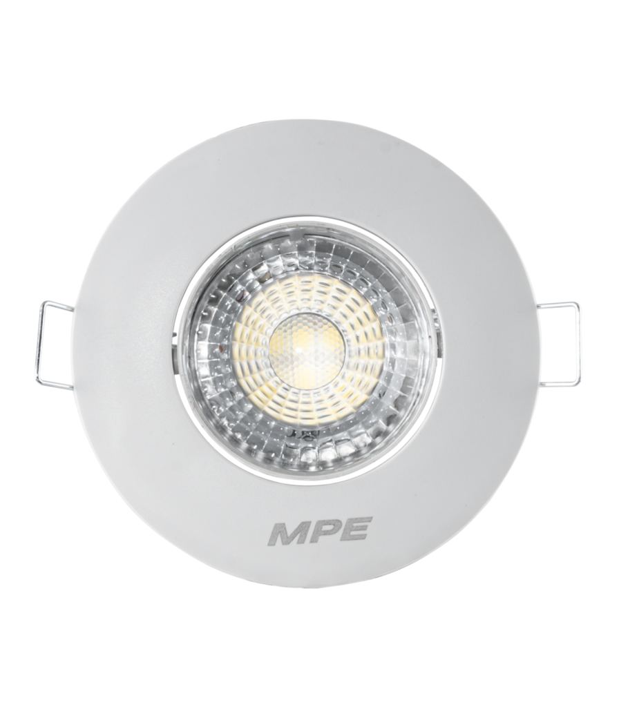 LED Downlight âm trần Chiếu điểm, Điều chỉnh hướng sáng, mặt tròn 5W ánh sáng trắng DLA2R-5T DLA2R-5T MPE