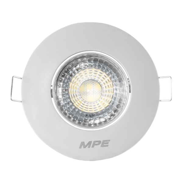 LED Downlight âm trần Chiếu điểm, Điều chỉnh hướng sáng, mặt tròn 5W ánh sáng vàng DLA2R-5V DLA2R-5V MPE