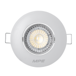 LED Downlight âm trần Chiếu điểm, Điều chỉnh hướng sáng, mặt tròn 7W ánh sáng vàng DLA2R-7V DLA2R-7V MPE