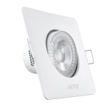 Downlight âm trần Chiếu điểm, Điều chỉnh hướng sáng, mặt vuông 3W ánh sáng vàng DLA2S-3V DLA2S-3V MPE