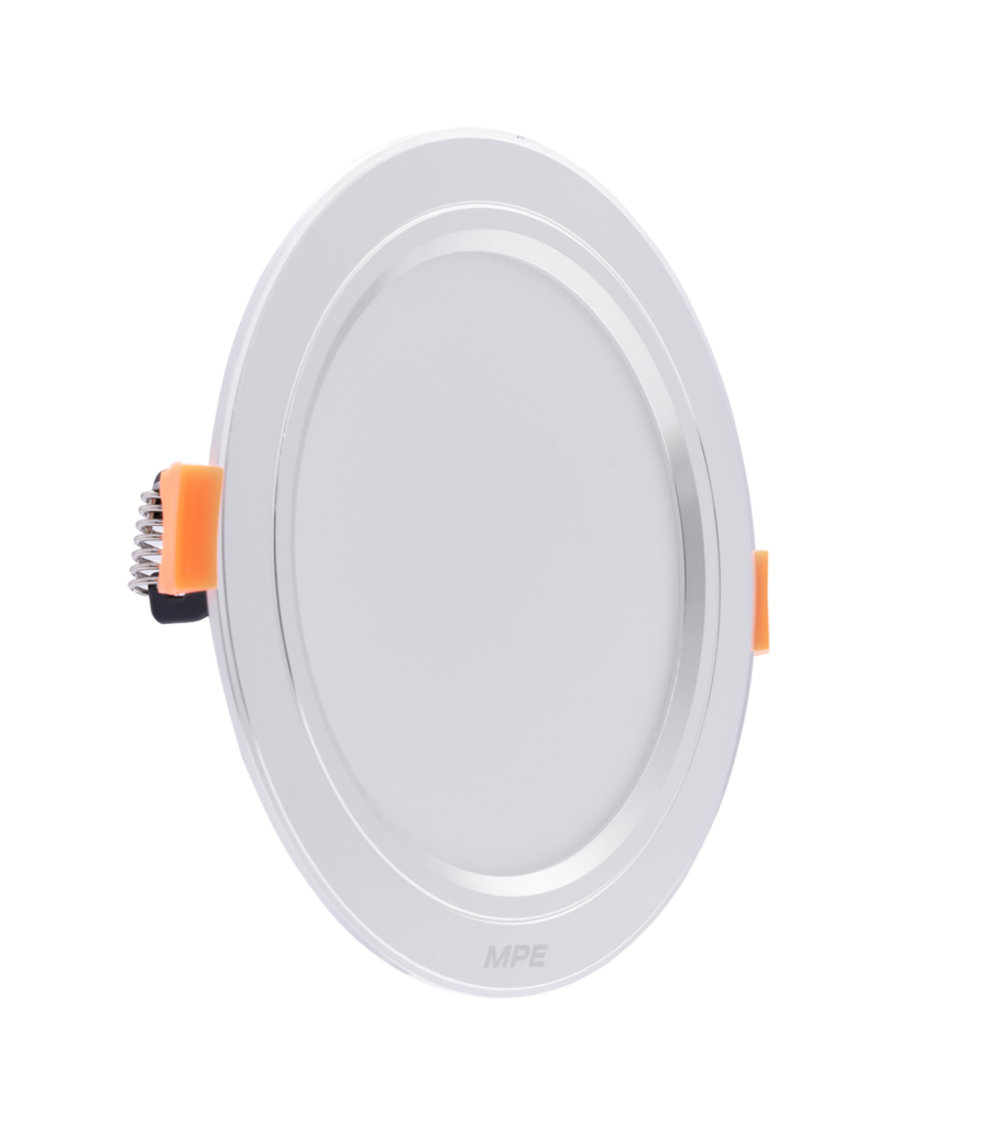 LED Downlight âm trần nhôm, viền bạc 7W ánh sáng trắng DLB2-7T DLB2-7T MPE