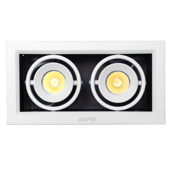 LED Downlight âm trần Chiếu điểm 2 đèn 7W ánh sáng trung tính DLS-207N DLS-207N MPE
