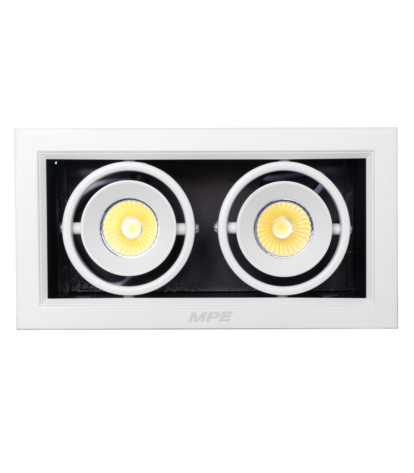 DLS-207V-0-78 LED Downlight âm trần Chiếu điểm 2 đèn 7W ánh sáng vàng DLS-207V DLS-207V MPE