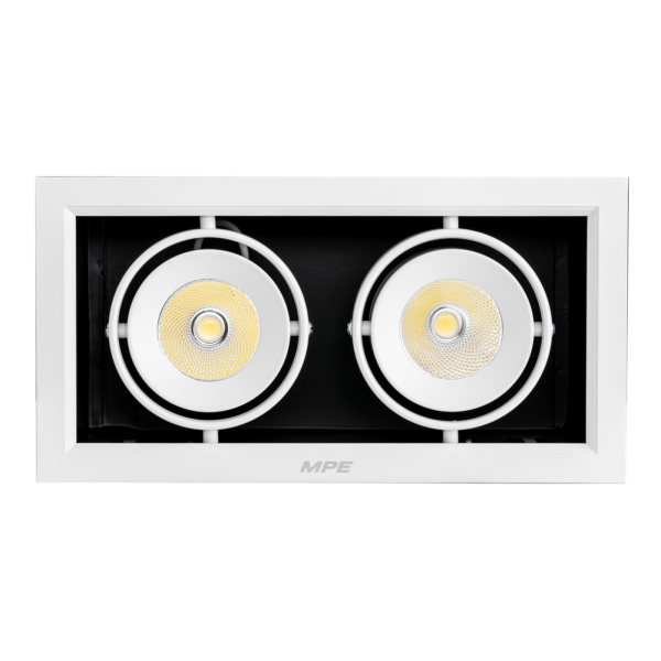 LED Downlight âm trần Chiếu điểm 2 đèn 12W ánh sáng trung tính DLS-212N DLS-212N MPE
