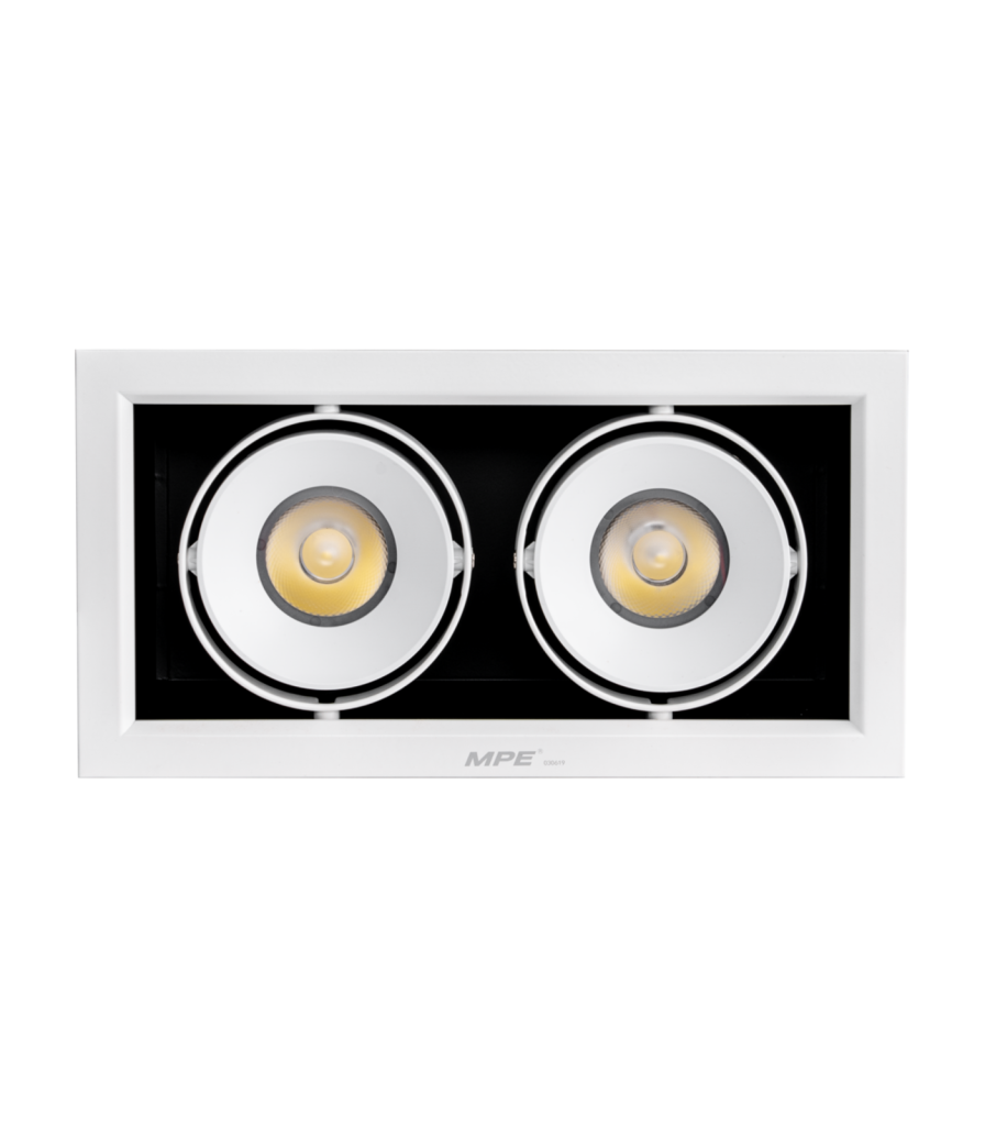 LED Downlight âm trần Chiếu điểm 2 đèn 20W ánh sáng vàng DLS-220V DLS-220V MPE
