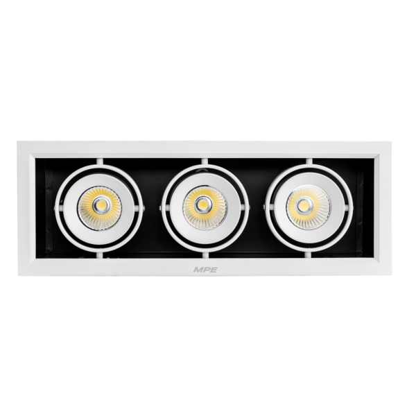 LED Downlight âm trần Chiếu điểm 3 đèn 12W ánh sáng trắng DLS-312T DLS-312T MPE
