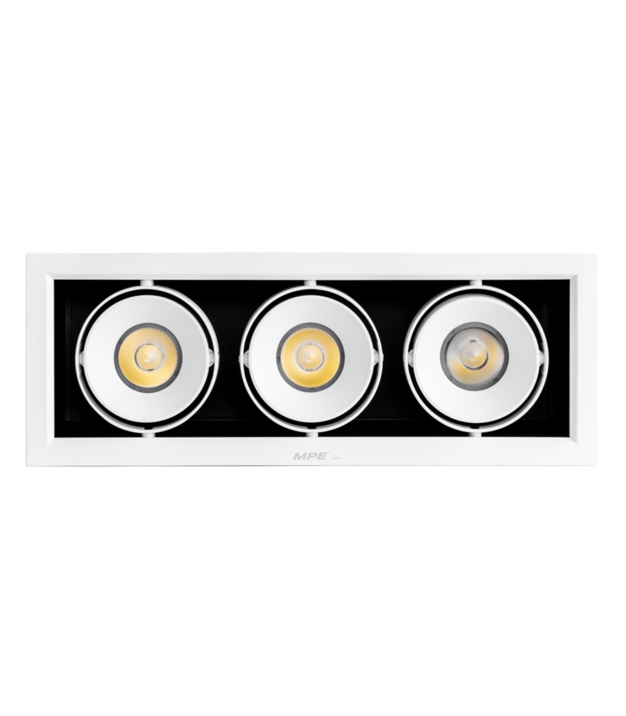 LED Downlight âm trần Chiếu điểm 3 đèn 20W ánh sáng trung tính DLS-320N DLS-320N MPE