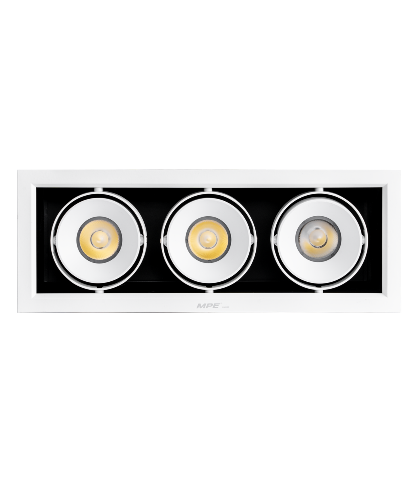 DLS-320T-0-78 LED Downlight âm trần Chiếu điểm 3 đèn 20W ánh sáng trắng DLS-320T DLS-320T MPE