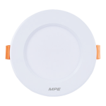 LED Downlight âm trần nhôm, viền trắng 9W ánh sáng vàng DLT-9V DLT-9V MPE