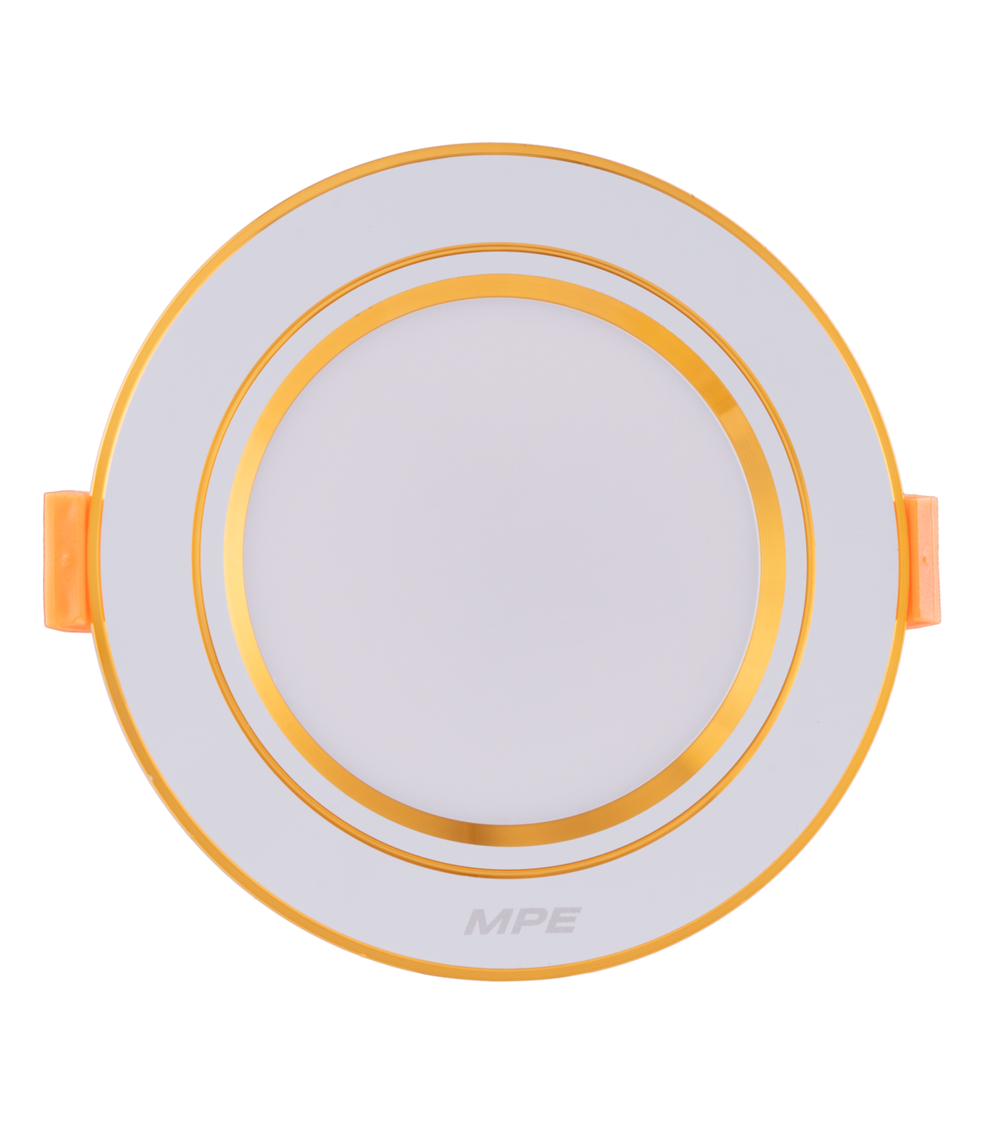 DLV-9V-0-78 LED Downlight âm trần nhôm, viền vàng 9W ánh sáng vàng DLV-9V DLV-9V MPE
