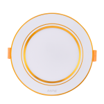 LED Downlight âm trần nhôm, viền vàng 5W ánh sáng trung tính DLV2-5N DLV2-5N MPE