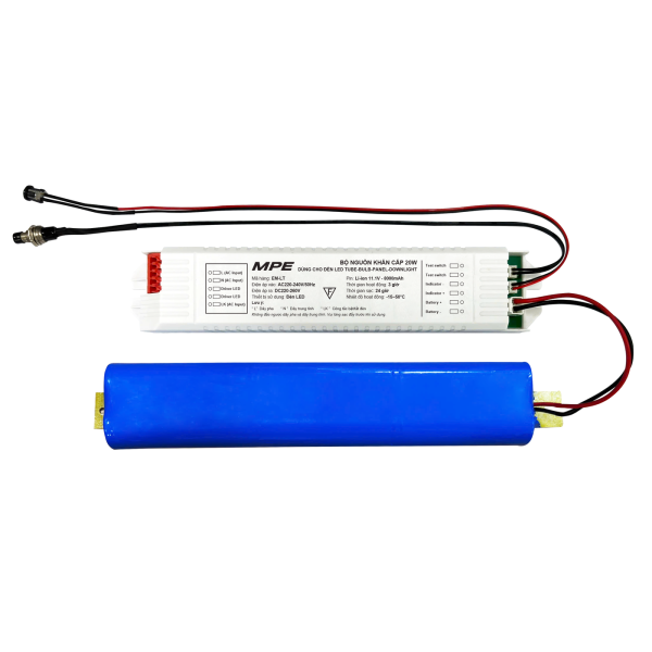Bộ nguồn khẩn cấp dùng cho Led Tube, Bulb, Panel, Downlight, công suất tối đa 20W EM-LT EM-LT MPE