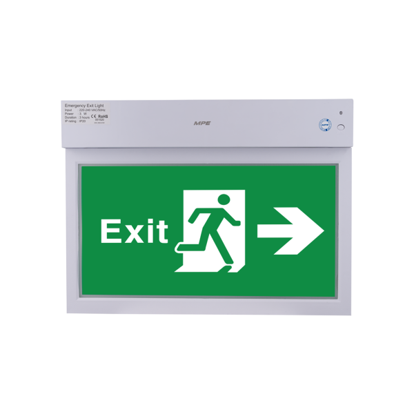 LED Exit đa năng đèn báo 1 mặt phải 3W - EXR/M EXR/M MPE