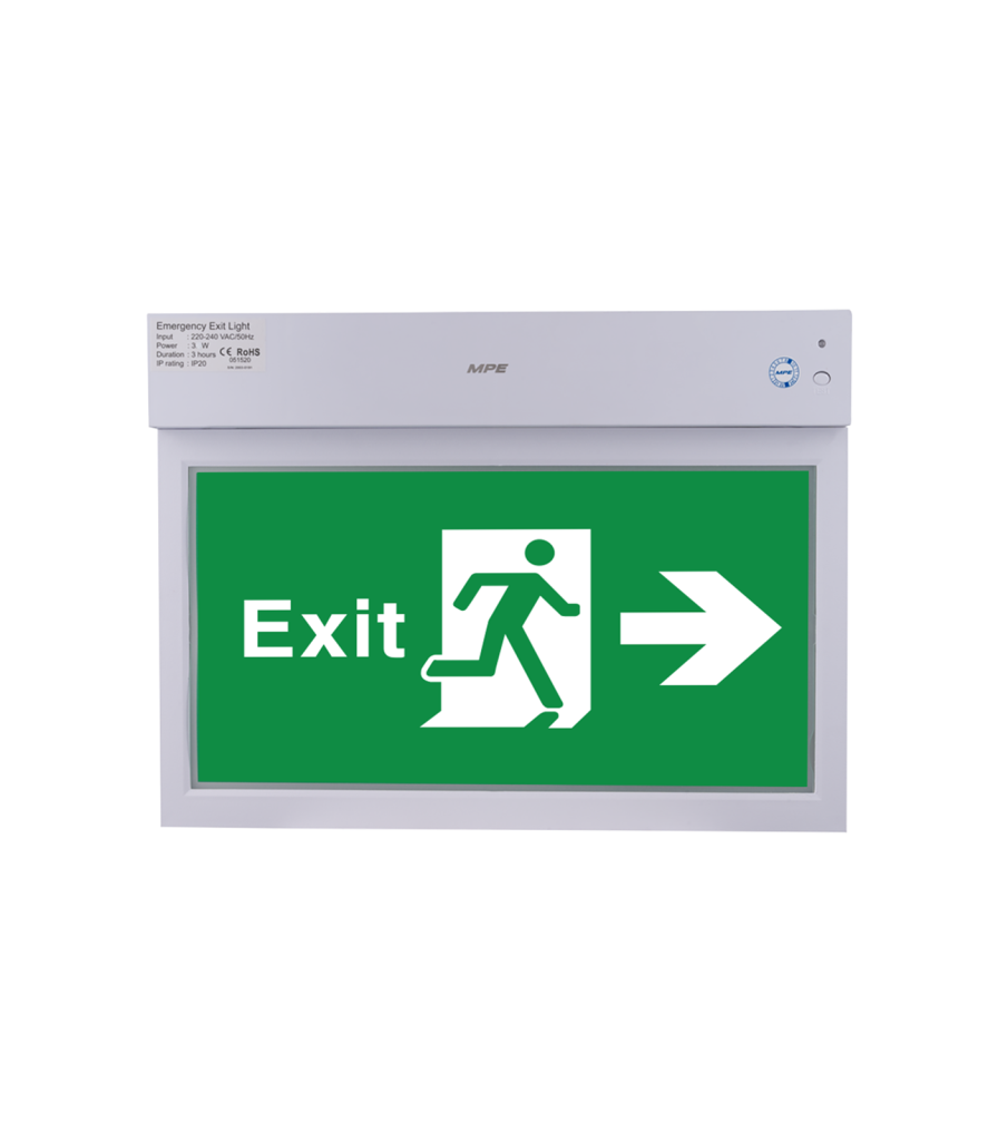 LED Exit đa năng đèn báo 1 mặt phải 3W - EXR/M EXR/M MPE