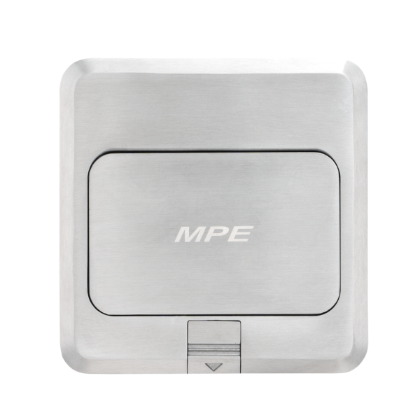 Ổ cắm âm sàn kiểu vuông, màu xám (không bao gồm đế FA-60 MPE
